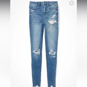 AE Forever Soft Ripped Super High-Waisted Jegging